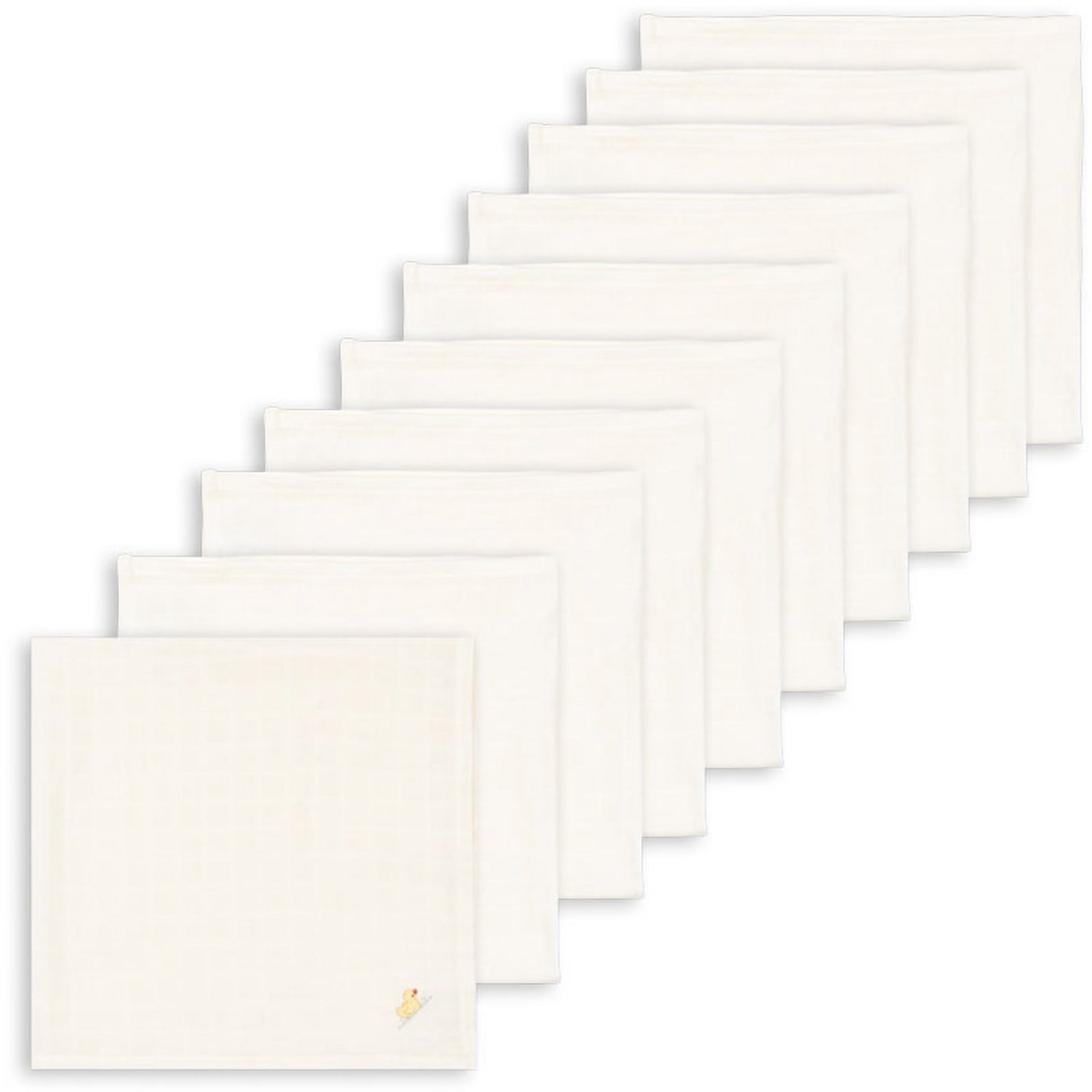 Konges Sløjd Fanga Antique White Nuvoli 10 Pakke Muslin Cloth GOTS