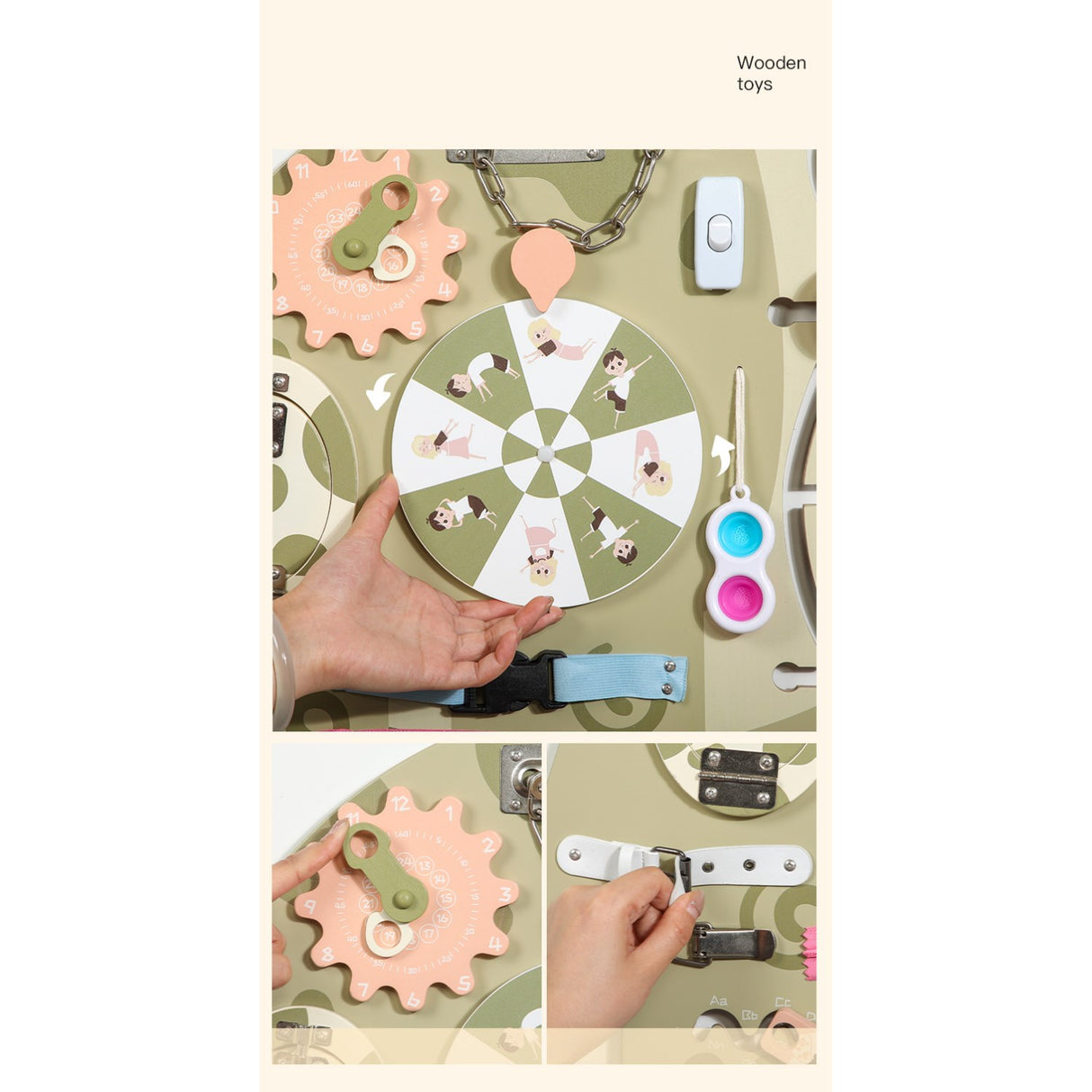 HEMMINGSEN Kids Grønt Langhalset Aktivitetsbrett