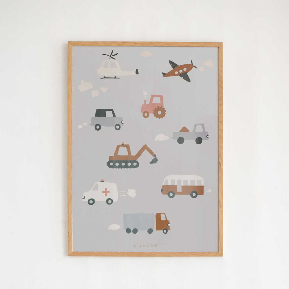 LIEWOOD Vehicles / Dove Blue Beverly Plakat