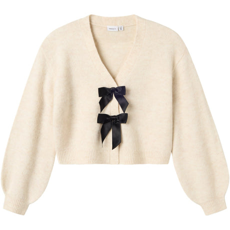 Name It Jet Stream Black Bow Nkfrina Ls Strikk Card