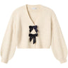 Name It Jet Stream Black Bow Nkfrina Ls Strikk Card