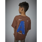 Name It Carob Brown Nkmoakley Ss Nreg Topp Bf