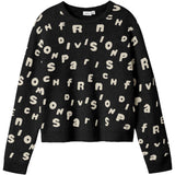 Name It Black Nkfoline Ls Strikk Bf