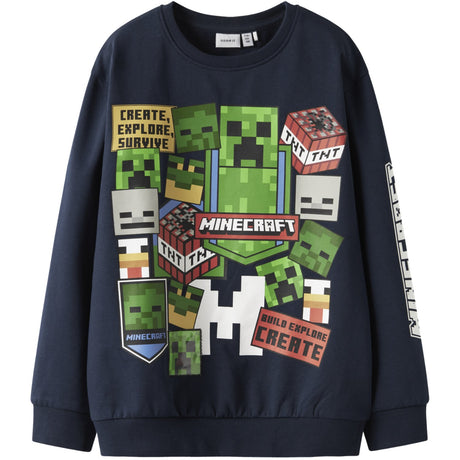 Name It Navy Blazer Nkmneven Minecraft Nreg Sweat Bru Bfu