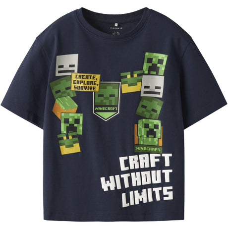 Name It Navy Blazer Nkmnels Minecraft Ss Nreg Topp Box Bfu