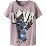 Name It Keepsake Lilac Nkfodina Stitch Ss Nreg Topp Box Wdi