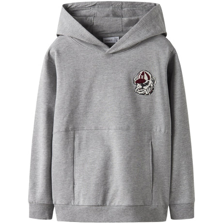 Name It Grey Melange Nkmsteven Ls Nreg Sweat Wh Bru