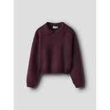 Name It Burgundy Nkfsonia Ls Polo Strikk