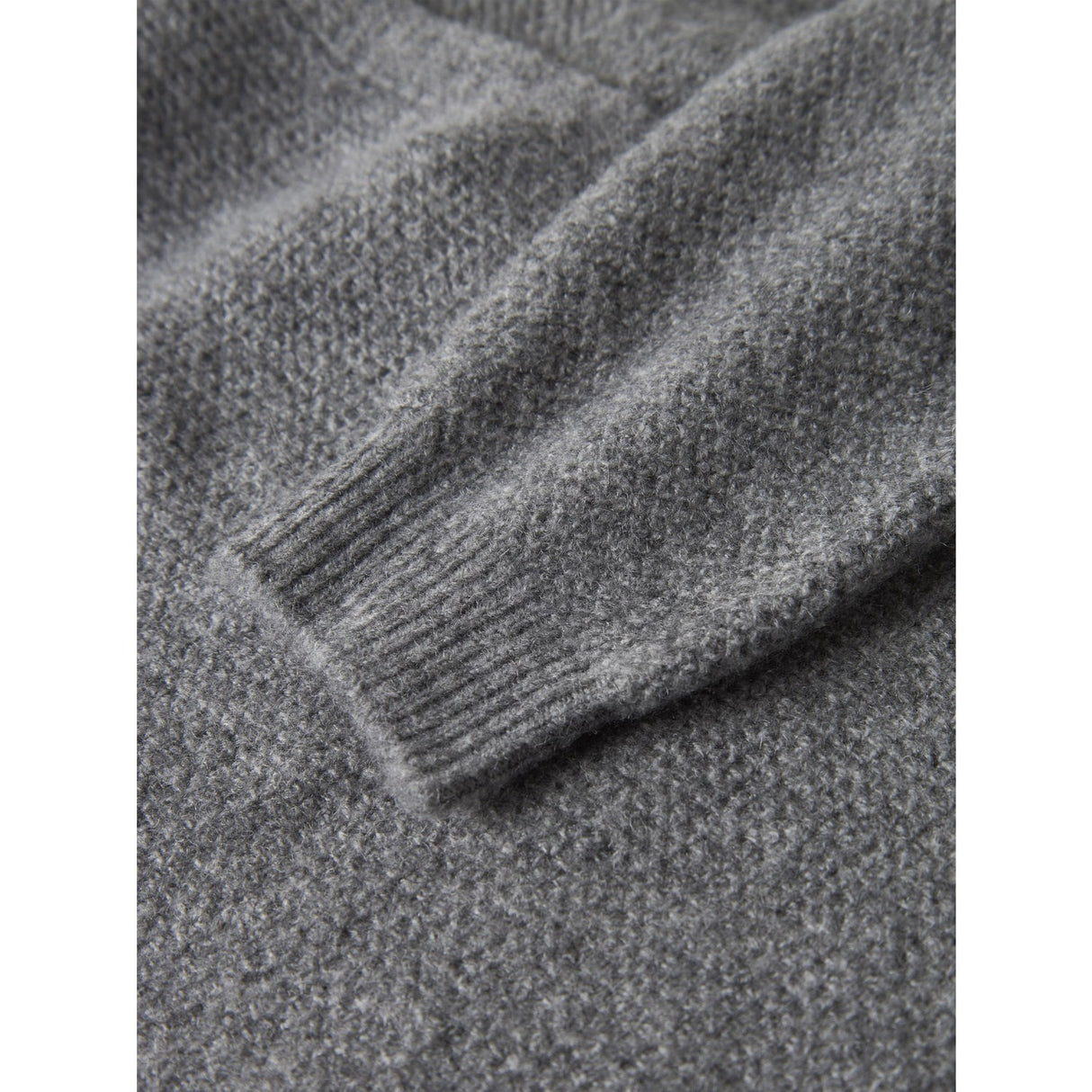 Name It Grey Melange Nkfsanie Ls Strikk