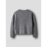Name It Grey Melange Nkfsanie Ls Strikk