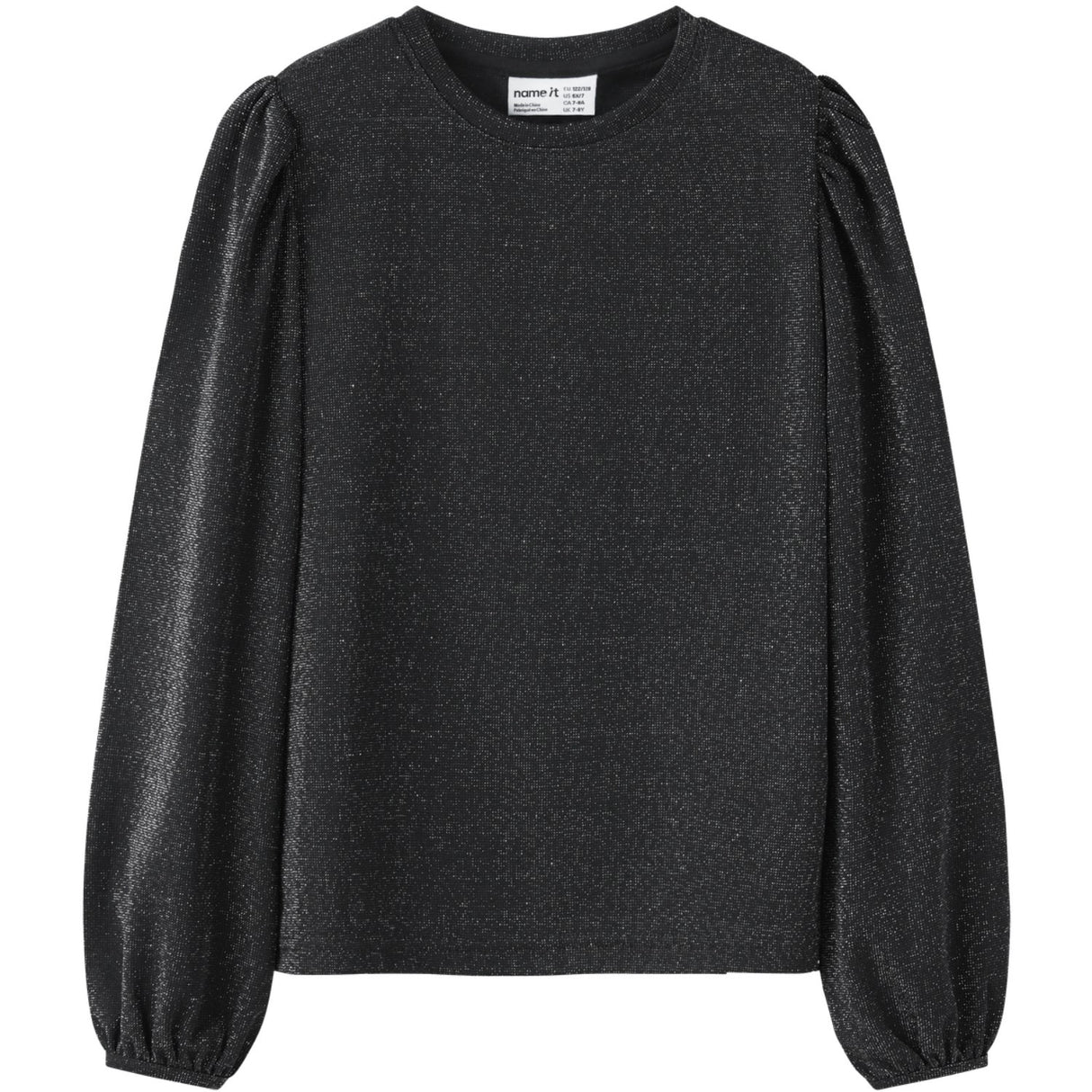 Name It Black Nkfroisin Ls Topp