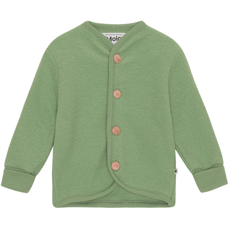 Molo Moss Green Umber Fleece Jakke