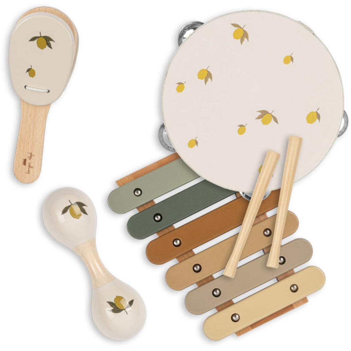 Konges Sløjd Lemon Musikk Sett Lemon Glossy Fsc