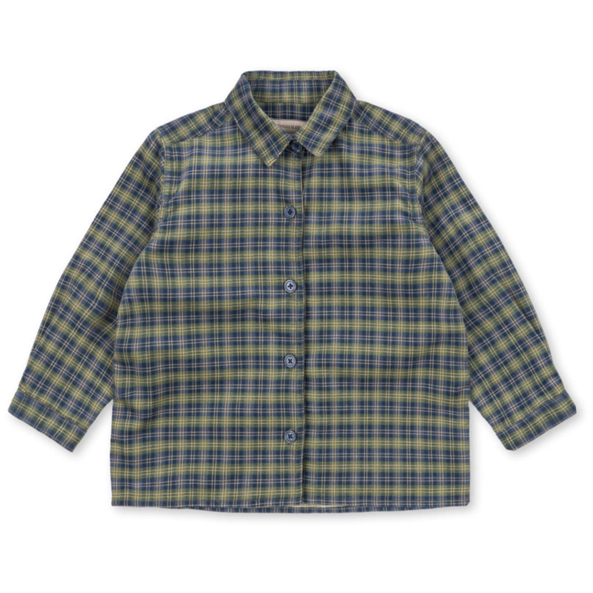 Konges Sløjd Laurel Blue Check Cara Ls Skjorte GOTS