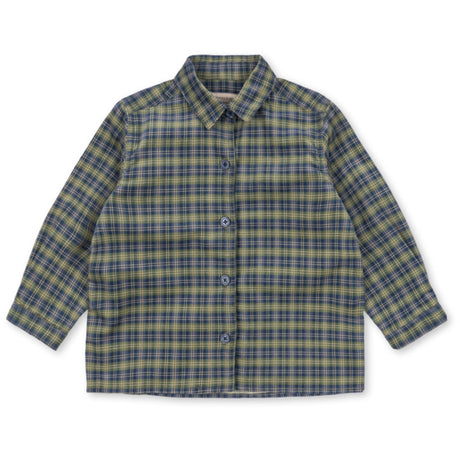 Konges Sløjd Laurel Blue Check Cara Ls Skjorte GOTS