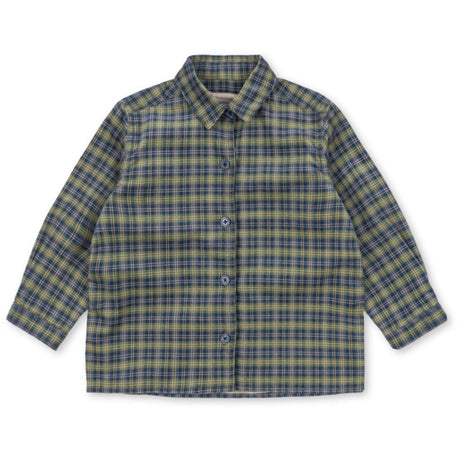 Konges Sløjd Laurel Blue Check Cara Ls Skjorte GOTS
