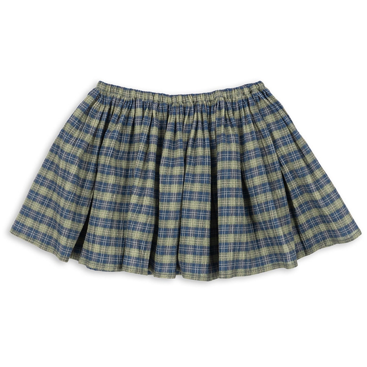 Konges Sløjd Laurel Blue Check Terre Skjørt GOTS