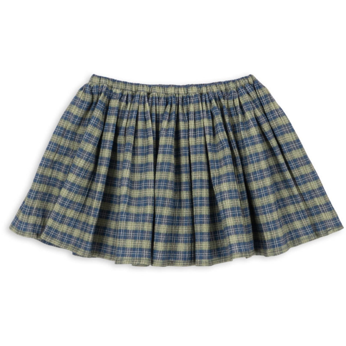 Konges Sløjd Laurel Blue Check Terre Skjørt GOTS