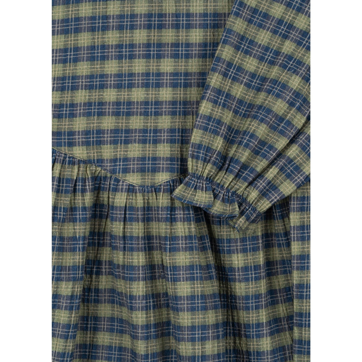 Konges Sløjd Laurel Blue Check Terre Kjole GOTS