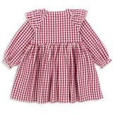 Konges Sløjd Sangria/Butter Check Kim Kjole GOTS