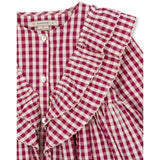 Konges Sløjd Sangria/Butter Check Kim Kjole GOTS