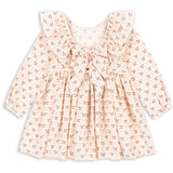 Konges Sløjd Cherry Pink Motif Cianna Ls Bue Kjole GOTS