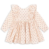 Konges Sløjd Cherry Pink Motif Cianna Ls Bue Kjole GOTS