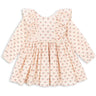 Konges Sløjd Cherry Pink Motif Cianna Ls Bue Kjole GOTS