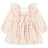 Konges Sløjd Cherry Pink Motif Cianna Ls Bue Kjole GOTS