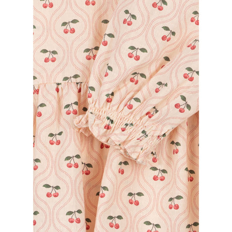 Konges Sløjd Cherry Pink Motif Cianna Bluse GOTS