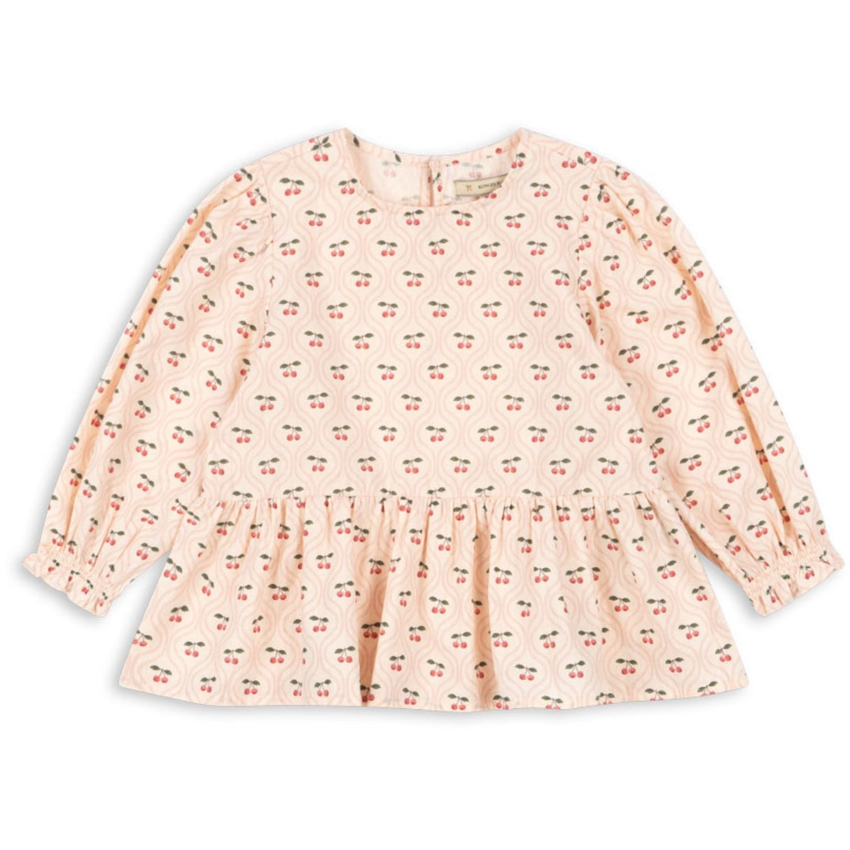 Konges Sløjd Cherry Pink Motif Cianna Bluse GOTS