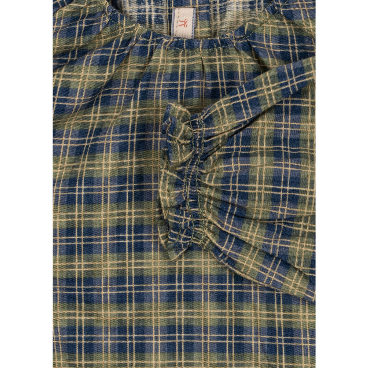 Konges Sløjd Laurel Blue Check Terre Bluse GOTS