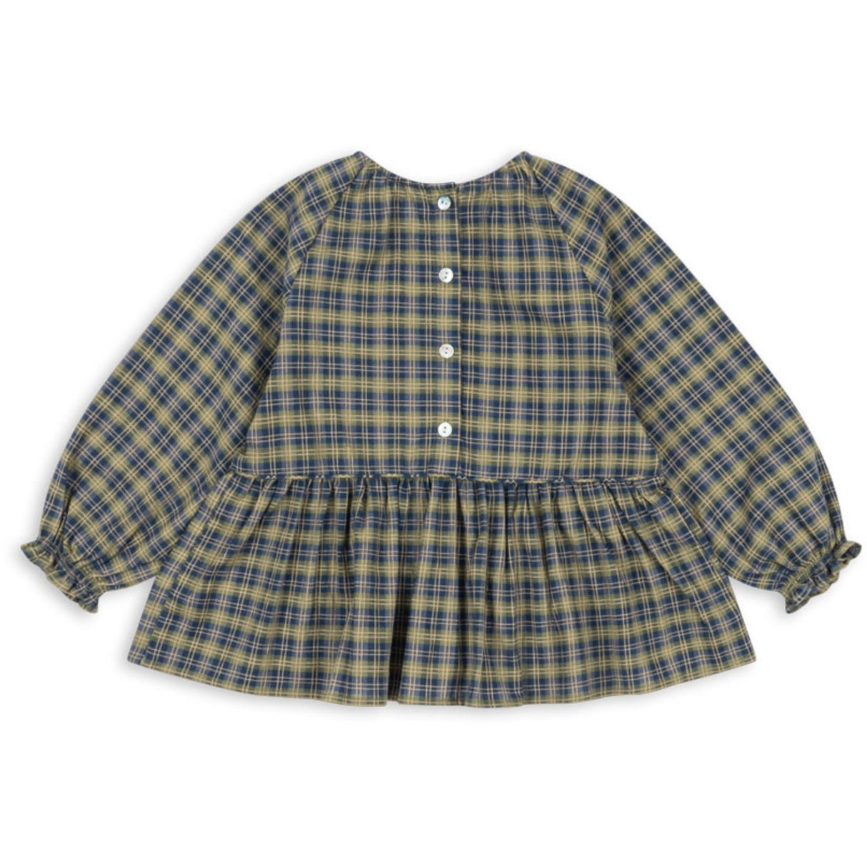 Konges Sløjd Laurel Blue Check Terre Bluse GOTS