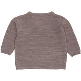 COPENHAGEN COLORS Natural Mel Merino Baby Cross-Over Cardigan In Garter Stitch