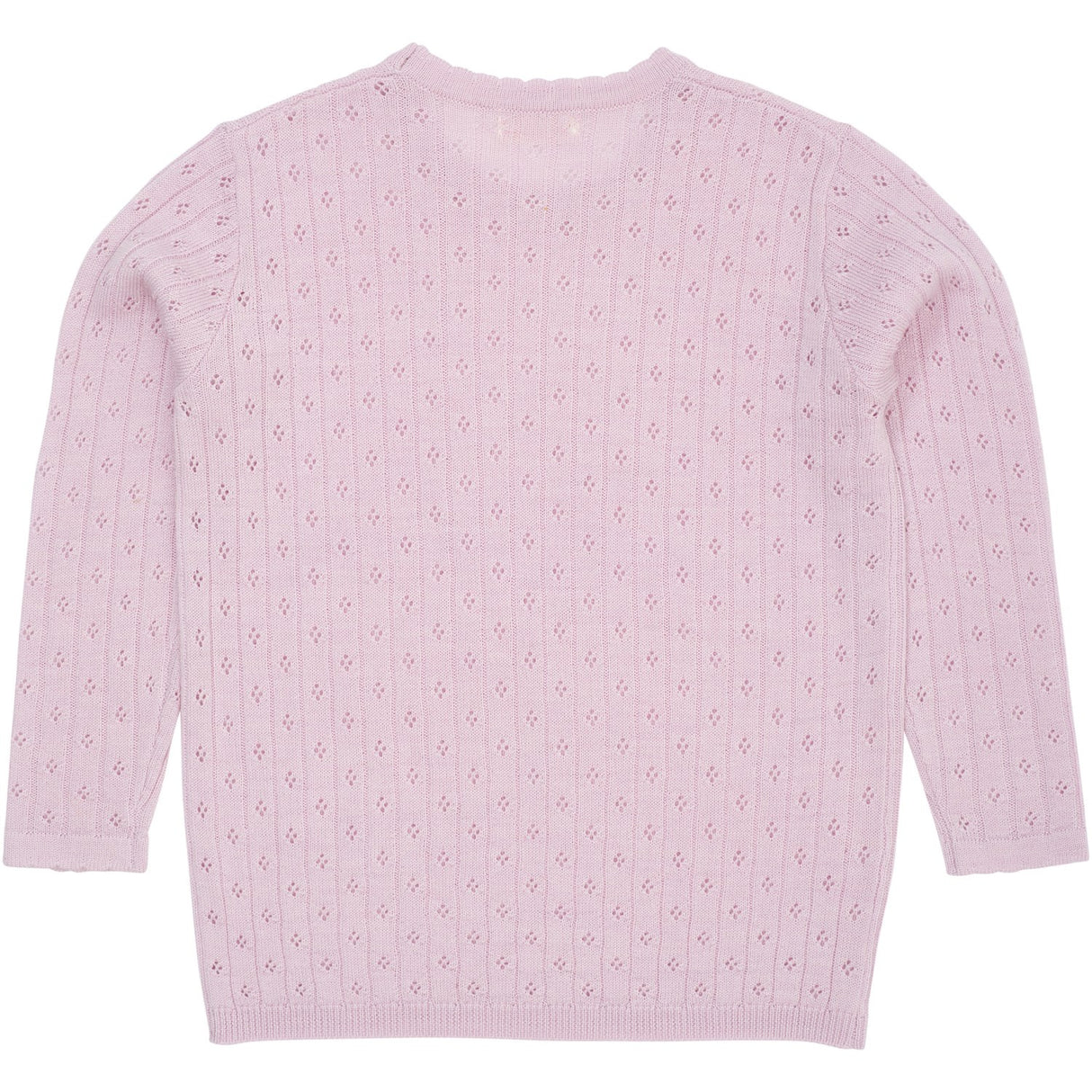 COPENHAGEN COLORS Lavender Merino Classic Pointelle Bluse