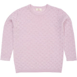 COPENHAGEN COLORS Lavender Merino Classic Pointelle Bluse