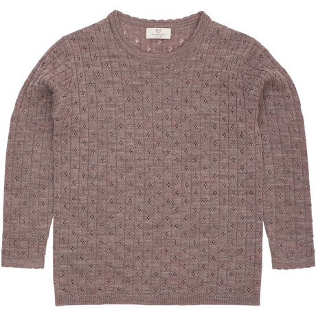 COPENHAGEN COLORS Natural Merino Classic Pointelle Bluse