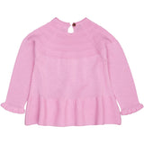 COPENHAGEN COLORS Syringa Merino Strikk Bluse Med Frill