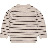 COPENHAGEN COLORS Pale Cream Mel./Dk Brown Comb Merino Pattern Sweater