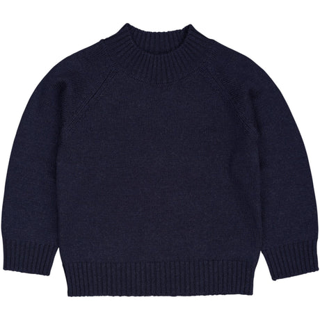 COPENHAGEN COLORS Navy Pull Over W Skilpadde Neck