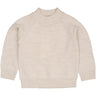 COPENHAGEN COLORS Pale Cream Mel. Pull Over W Skilpadde Neck