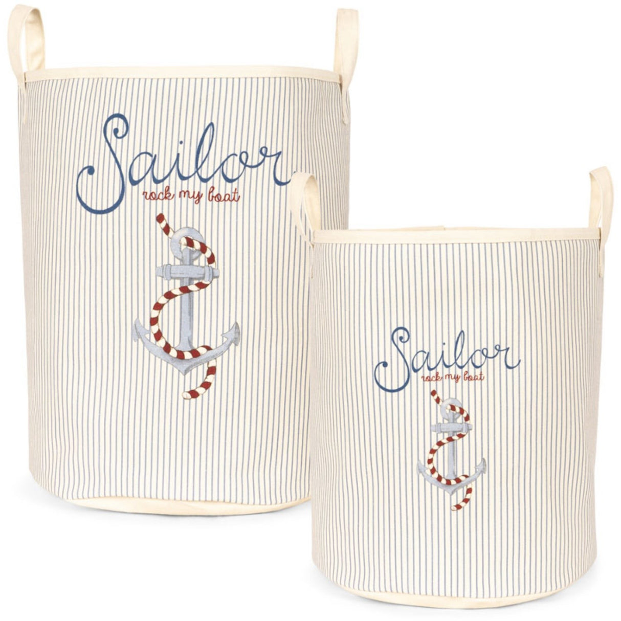 Konges Sløjd Sailor Stripe Leketøy Oppbevaring Bags Sett