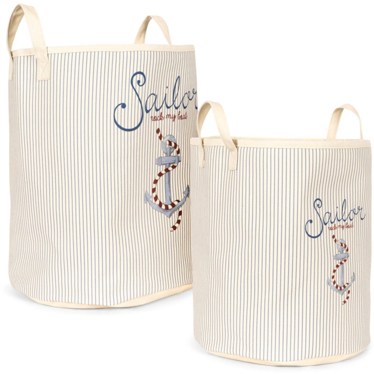 Konges Sløjd Sailor Stripe Leketøy Oppbevaring Bags Sett