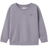 Name It Lavender Gray Nmfvima Ls Sweat Bru Noos