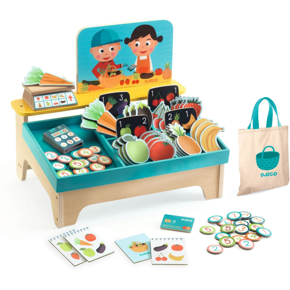 Djeco Léa & Milo, liten markedsbod