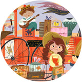 Djeco Silhouette Puslespill, Mias reise - 36 brikker