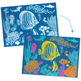 Djeco cyanotype/lett trykk, sjø