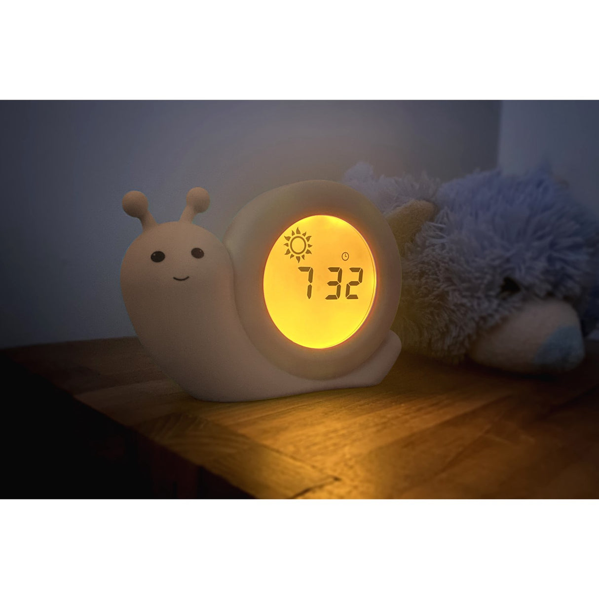 Alecto Beige Sleep Trainer Night Light Og Alarm Clock