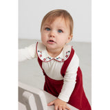 MarMar Cotton Rayon Knit Solid Hibiscus Red Perrin Bukser