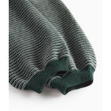 MarMar Cotton Rayon Knit Stripe Dark Leaf Stripe Perrin Bukser